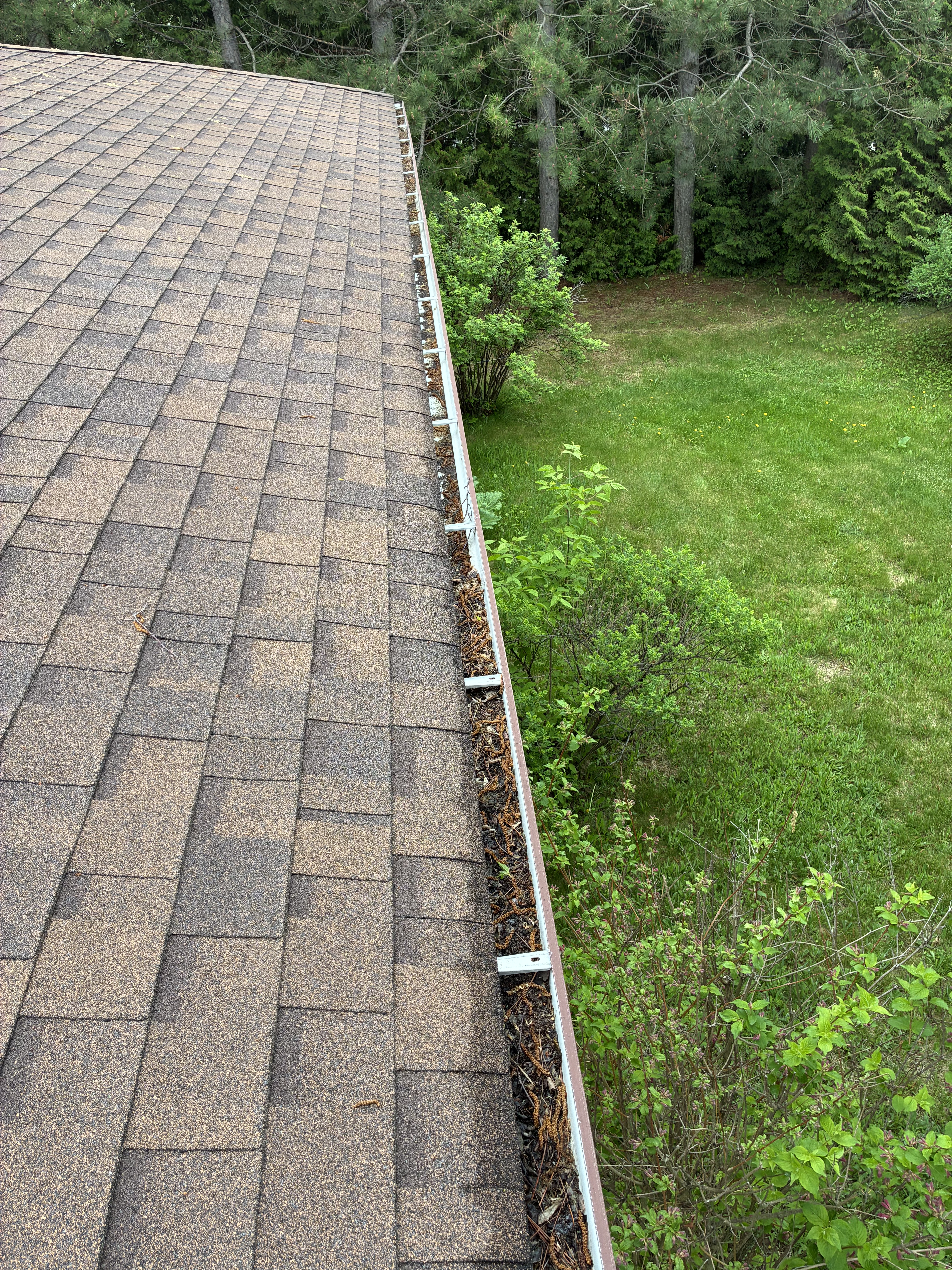 Gutter Cleaning before cleaning